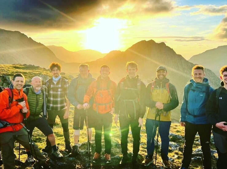 Several Brunning & Price Team Members on Mount Snowdon for their Secret Snowdon 2024 challenge